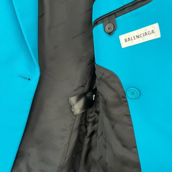 Balenciaga Waisted technical-twill blazer & matching trousers - Picture 4 of 10